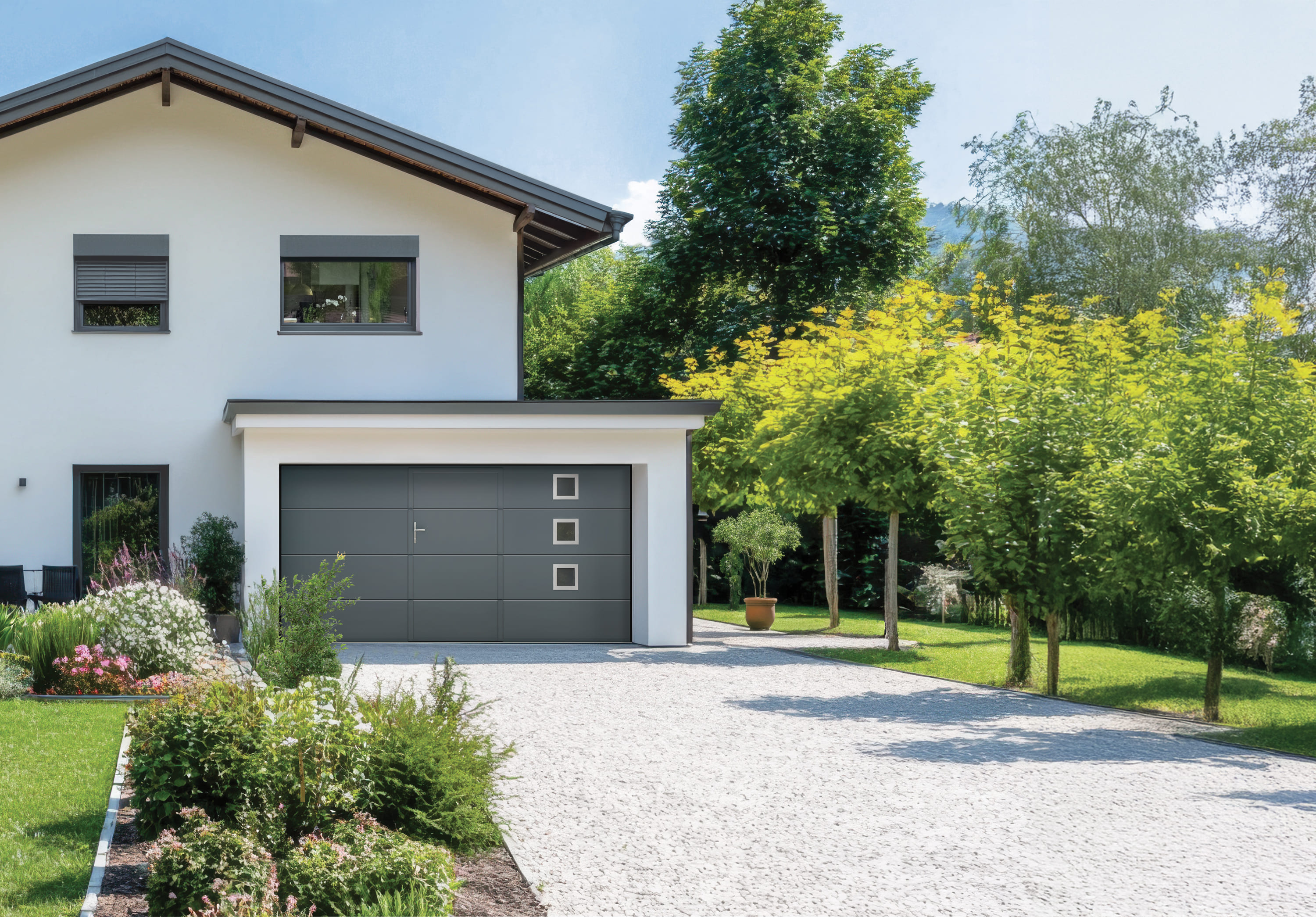 porte de garage gray